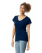 Gildan Softstyle Women's V-Neck T-Shirt (64V00L): Navy