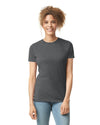 Gildan 64000L Womens Softstyle t-shirt charcoal front View