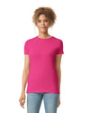 Gildan 64000L Womens Softstyle t-shirt heliconia pink front
