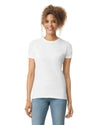 Gildan 64000L Womens Softstyle t-shirt white front