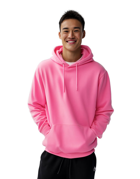AWDis JustHoods College Hoodie in Candyfloss Pink JH001 | DTG | XS