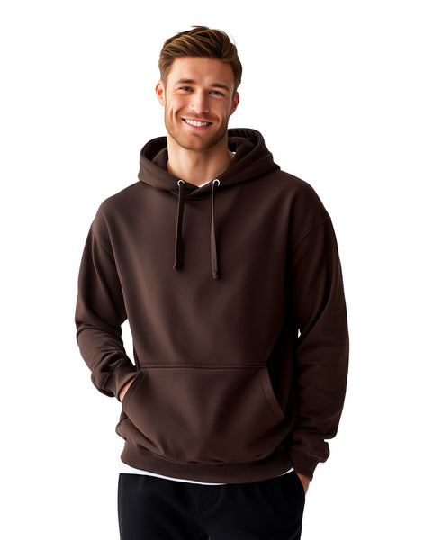 AWDis JustHoods College Hoodie in Hot Chocolate JH001 | DTG | XS