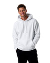 JH001 AWDis College Unisex White Hoodie Men's