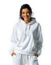 JH001 AWDis College Unisex White Hoodie Womens