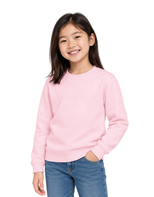 AWDis JustHoods Kids Sweatshirt: Baby Pink (JH030J)