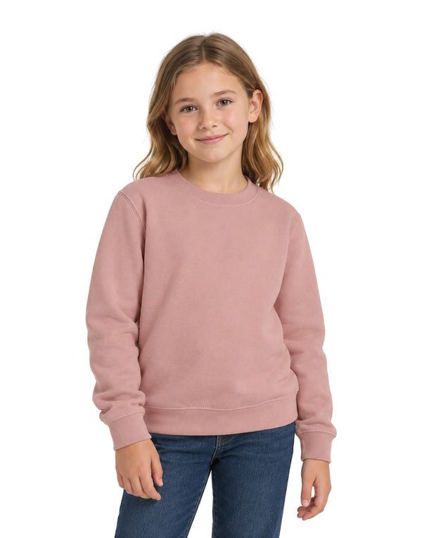 AWDis JustHoods Kids Sweatshirt: Dusty Pink (JH030J)