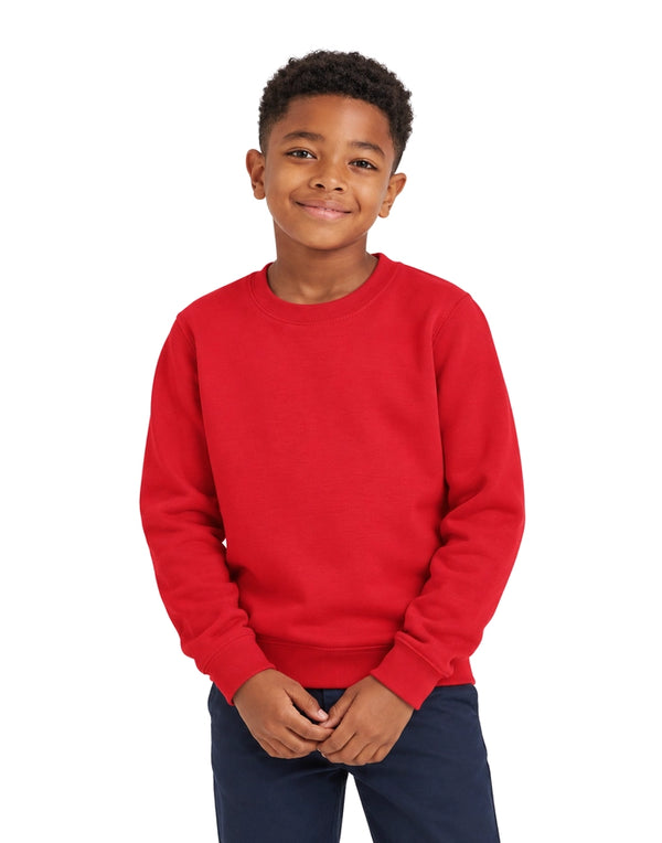 AWDis JustHoods Kids Sweatshirt: Fire Red (JH030J)