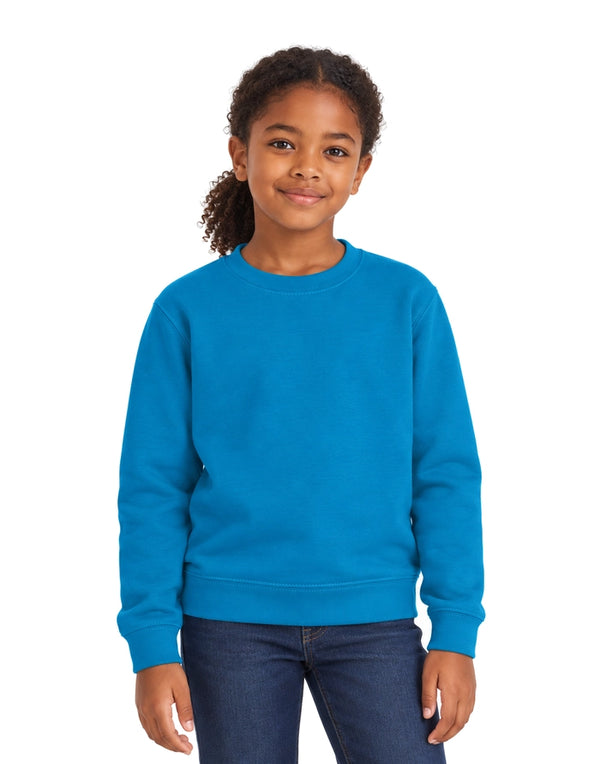 AWDis JustHoods Kids Sweatshirt: Sapphire Blue (JH030J)