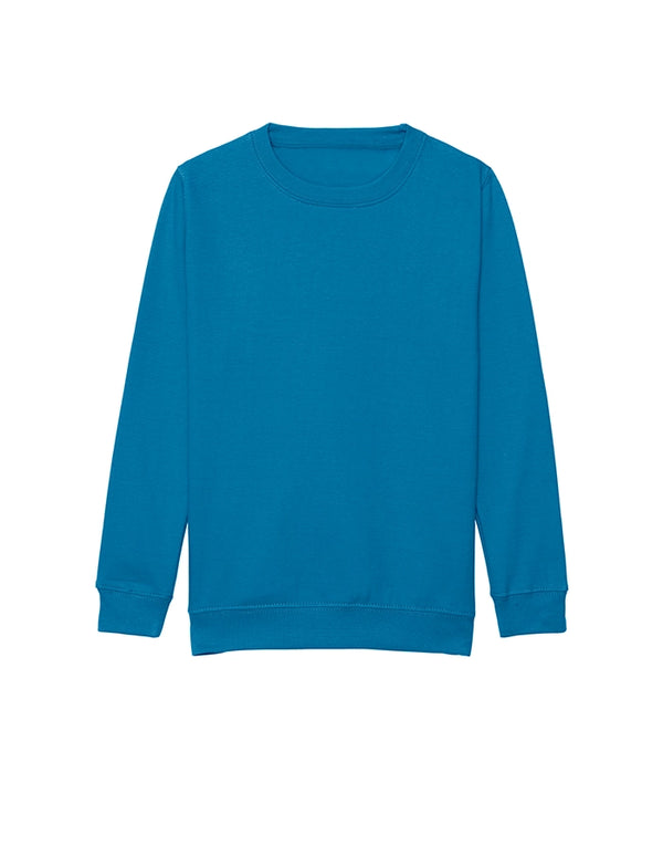 AWDis JustHoods Kids Sweatshirt: Sapphire Blue (JH030J)