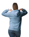 SF500 Gildan Softstyle Adult Hoodie Blue Stone Back View