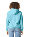 SF500 Gildan Softstyle Adult Hoodie Sky Blue Back View