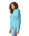 SF500 Gildan Softstyle Adult Hoodie Sky Blue Side View