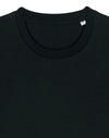 STTU169 Stanley Stella Creator 2.0 T-shirt in Black Closeup Detail Front View