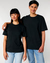 STTU169 Stanley Stella Creator 2.0 T-shirt in Black Couple Front View