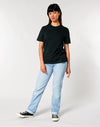 STTU169 Stanley Stella Creator 2.0 T-shirt in Black Women's Full Body View