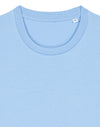 STTU169 Stanley Stella Creator 2.0 T-shirt in Blue Soul Closeup Detail Front View