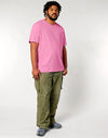 STTU169 Stanley Stella Creator 2.0 T-shirt in Bubble Pink Men's Full Body Front View