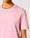 STTU169 Stanley Stella Creator 2.0 T-shirt in Cotton Pink Close-up Front View