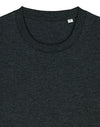STTU169 Stanley Stella Creator 2.0 T-shirt in Dark Heather Close-up Detail Front View