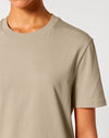 STTU169 Stanley Stella Creator 2.0 T-shirt in Desert Dust Close-up Front View