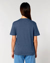 STTU169 Stanley Stella Creator 2.0 T-shirt in Heather Blue Women's Back View