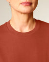 STTU169 Stanley Stella Creator 2.0 T-shirt in Heritage Brown Close-up Front View