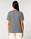 STTU169 Stanley Stella Creator 2.0 T-shirt in Mid Heather Grey Close-up Front View