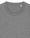 STTU169 Stanley Stella Creator 2.0 T-shirt in Mid Heather Grey Flat Close-up Front View