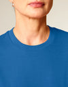 STTU169 Stanley Stella Creator 2.0 T-shirt in Mindful Blue Close-up Front View