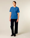 STTU169 Stanley Stella Creator 2.0 T-shirt in Mindful Blue Women's Full Body Front View