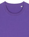 STTU169 Stanley Stella Creator 2.0 T-shirt in Purple Love Close-up Detail Front View