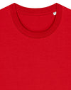 STTU169 Stanley Stella Creator 2.0 T-shirt in Red Close-up Detail Front View