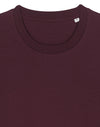 STTU169 Stanley Stella Creator 2.0 T-shirt in Red Brown Close-up Details Front View