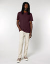 STTU169 Stanley Stella Creator 2.0 T-shirt in Red Brown Men's Full Body Front View