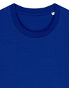 STTU169 Stanley Stella Creator 2.0 T-shirt in Worker Blue Close-upDetail Front View
