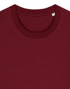 STTU169 Stanley Stella Creator 2.0 T-shirt in Burgundy Close-up Flat Front View
