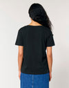 STTW173 Stanley Stella Serena Women's Black T-Shirt Back View