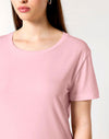 STTW173 Stanley Stella Serena Women's Cotton Pink T-Shirt Closeup View