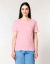 STTW173 Stanley Stella Serena Women's Cotton Pink T-Shirt Front View