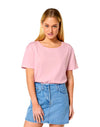 STTW173 Stanley Stella Serena Women's Cotton Pink T-Shirt Front View