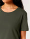 STTW173 Stanley Stella Serena Women's Kharki T-Shirt Closeup View