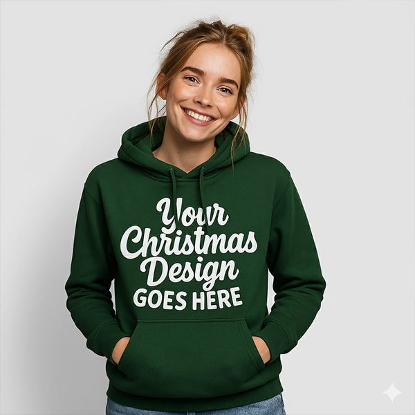 AWDis JustHoods College Hoodie (JH001): Forest Green