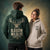 Two students wearing Glasgow Wildlife Society-branded hoodies, shown from the back and front.