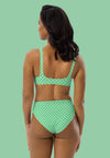 All Over Print Recycled Bikini High Waisted Set back