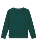 Back of Stella Dazzler Womens sweatshirt in green